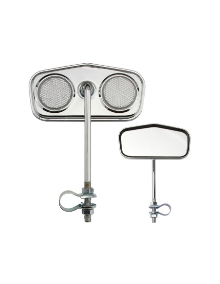 Diamond Mirror Chrome Clear Reflectors.